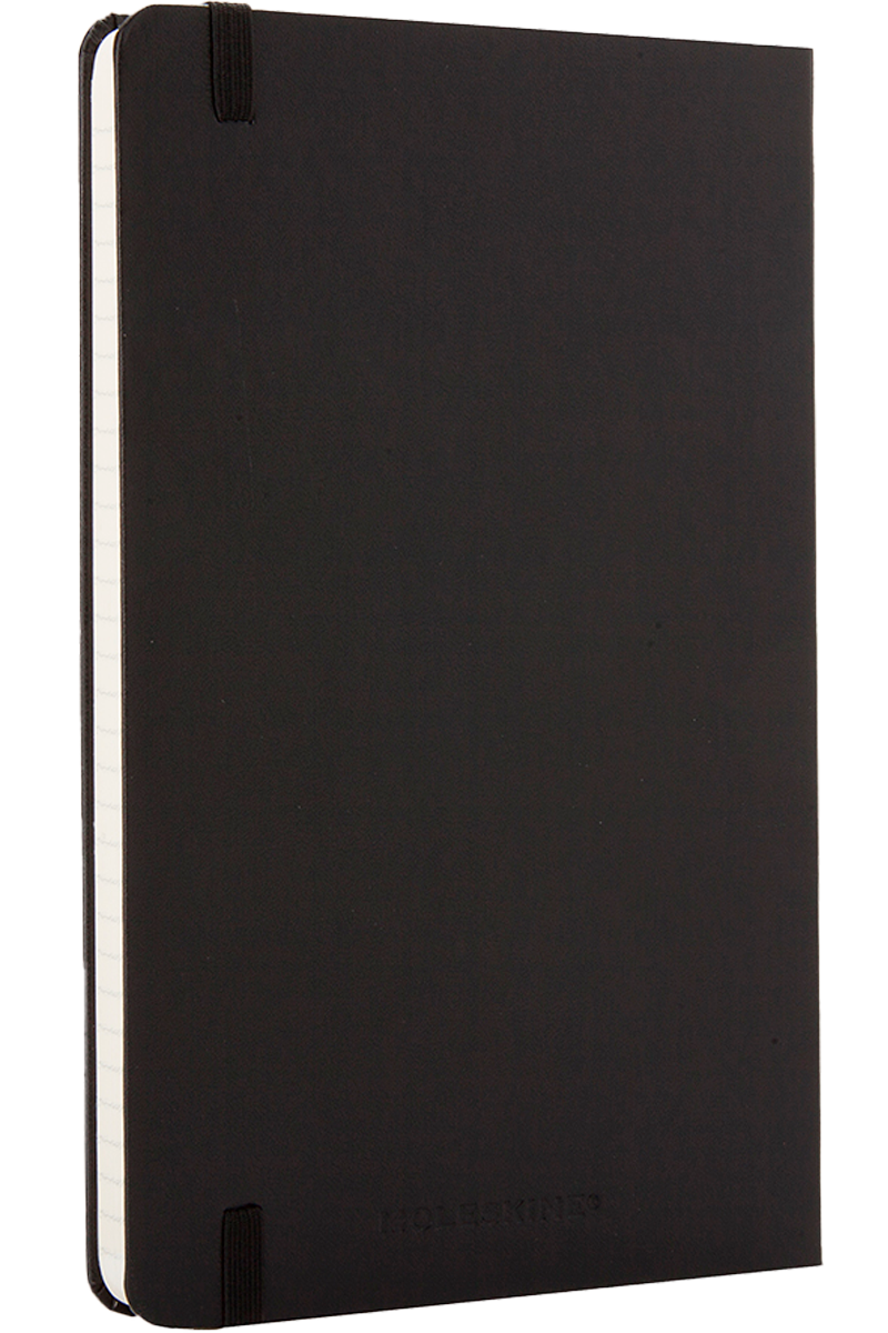 Cuaderno Clásico - Tapa dura - Large - Negro - De rayas