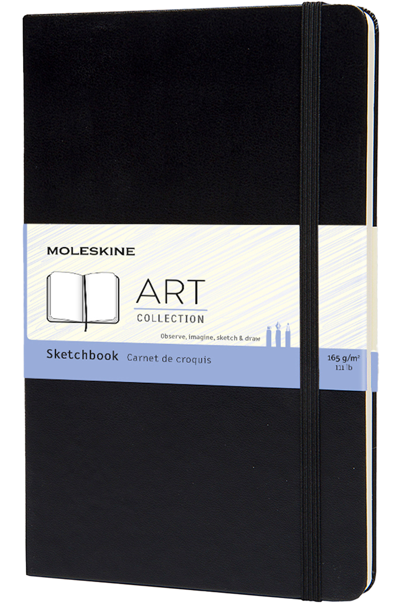 Cuaderno para dibujo - Tapa dura - Large - Negro