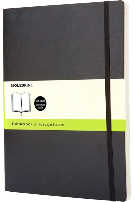 Cuaderno Clásico - Tapa Blanda - XL - Negro - Lisa