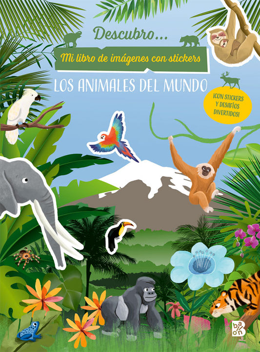 Descubro Los animales del mundo. Stickers