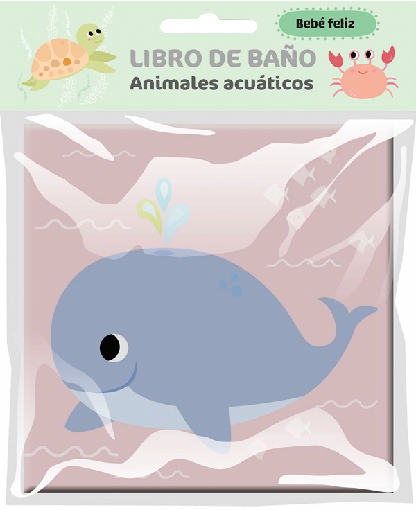 Bebé Feliz - Libro De Baño - Animales Acuaticos
