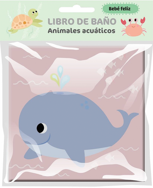 Bebé Feliz - Libro De Baño - Animales Acuaticos