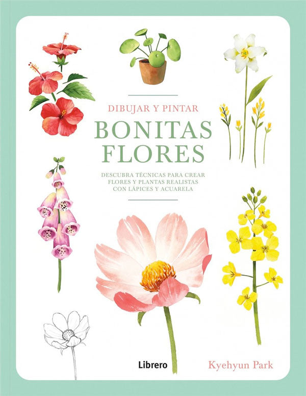 Dibujar y pintar bonitas flores