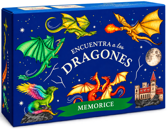 Encuentra a los dragones. Memorice