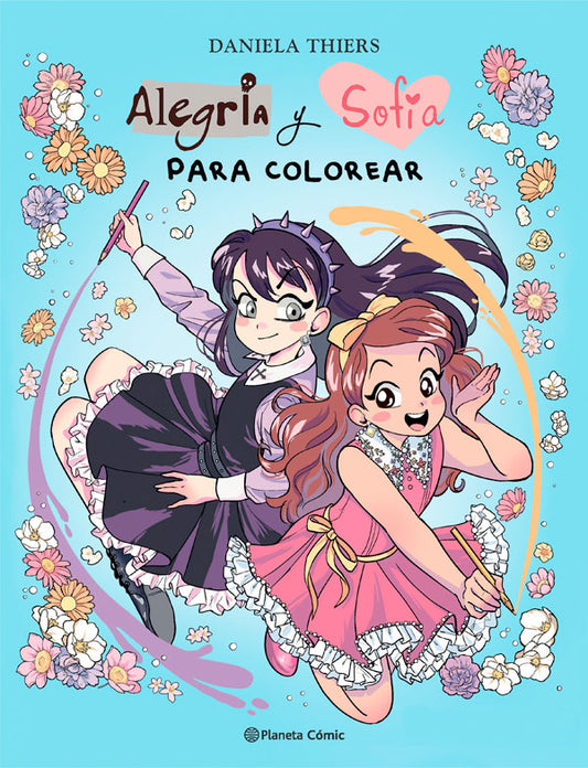 Alegría y Sofía para colorear