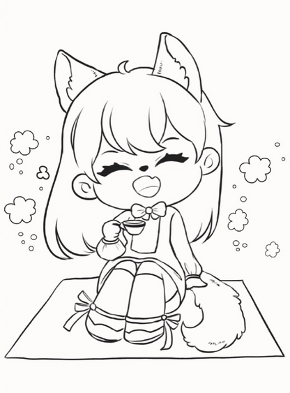 Mundo Kawaii Manga. Un gran libro para colorear