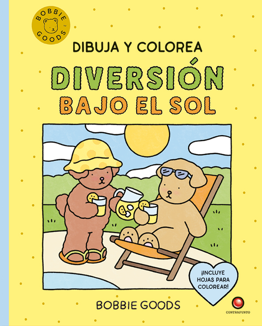 Dibuja y colorea diversión bajo el sol