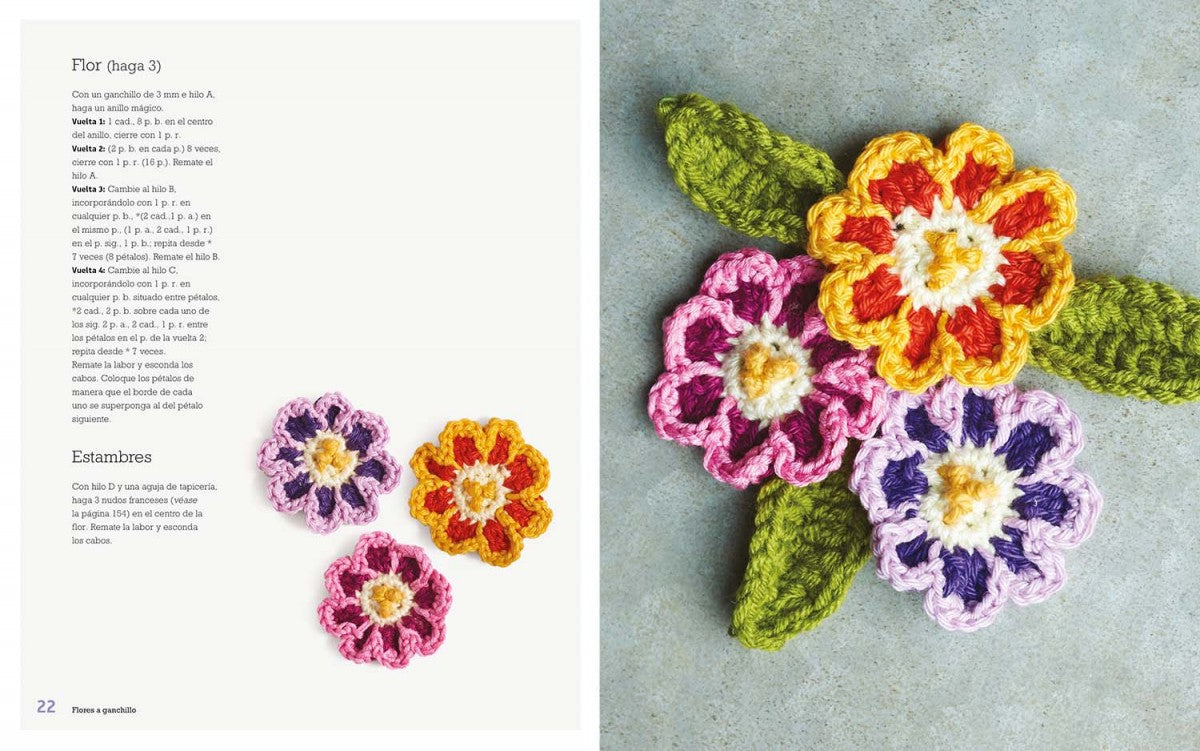 Flores a ganchillo (crochet)