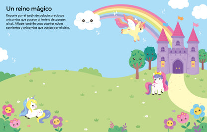 Unicornios. Pegatinas kawaii