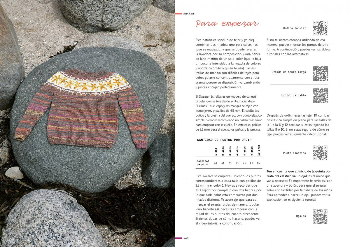 Marino. Tejer jacquard