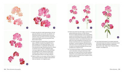 Flores silvestres a la acuarela