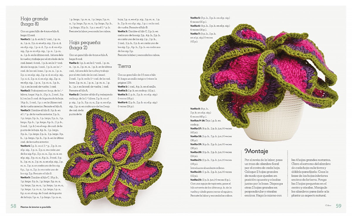 Plantas de interior a ganchillo (crochet)
