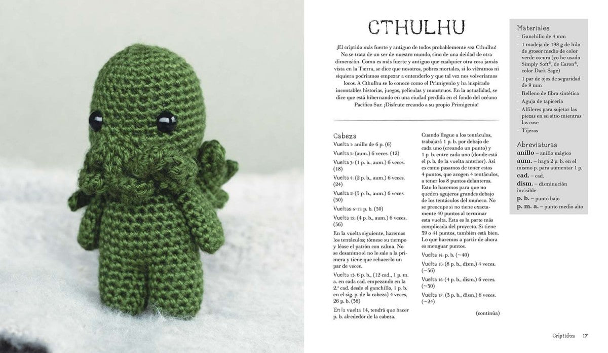 Seres terroríficos a ganchillo (crochet)